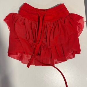 Made by Molly Red Twirl Skort Tutu 2T Boutique Cartwheel Shorts